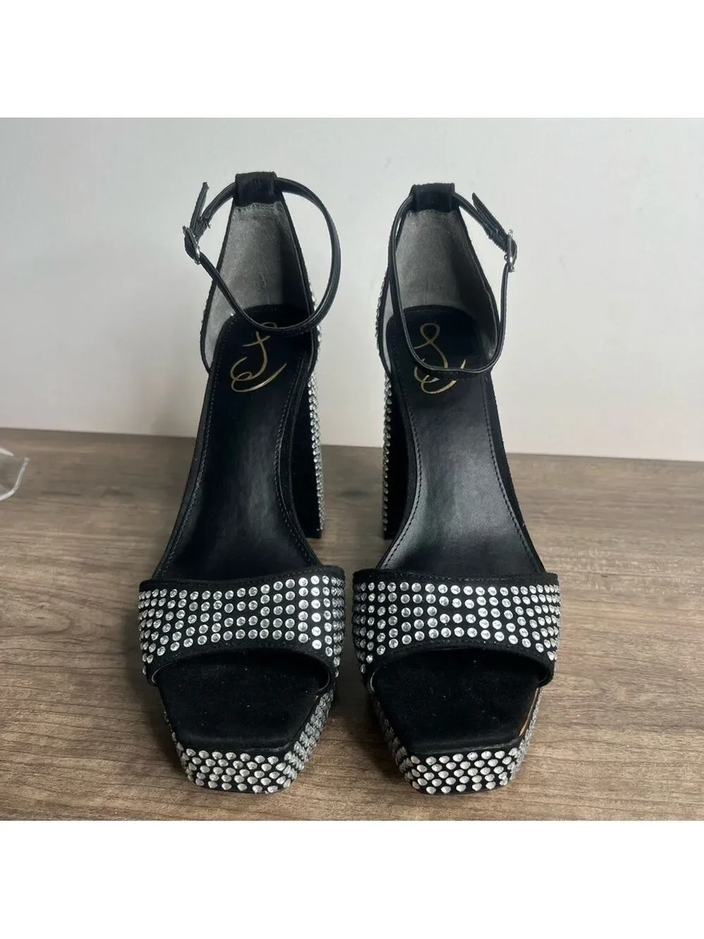 SAM EDELMAN NEW Women's Nelli Glitz BlackSue Shoe Size 10 #B1436